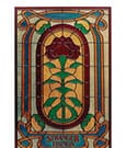 Stranger Things Resinschild Creel House Stained Glass Window