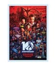 Stranger Things Kunstdruck 10th Anniversary Limited Edition 21 x 42 cm