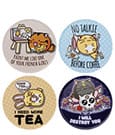 Fuzzballs Untersetzer 4er-Pack