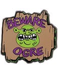 Shrek Ansteck-Pin Beware Ogre Limited Edition