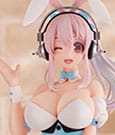 Super Sonico BiCute Bunnies PVC Statue Waitress Light Blue Color Ver. 28 cm
