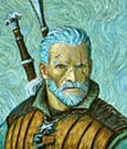 The Witcher III: Wild Hunt Game Art Chronicles Puzzle Geralt inspired by Vincent van Gogh (1000 Teile)