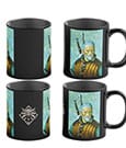 The Witcher III: Wild Hunt Game Art Chronicles Tasse mit Thermoeffekt Geralt inspired by Vincent van Gogh  450 ml