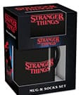 Stranger Things Tasse & Socken Set Logo