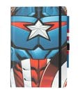 Marvel Captain America Premium Notizbuch mit Stift Uniform A5