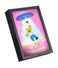 Die Simpsons Gerahmtes LED-Poster 20 x 28 cm