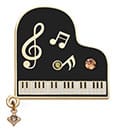 Your Lie in April Brosche Piano 7 cm