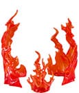 The Simple Effect Zubehör-Set für Figuren Flames: Red