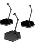 The Simple Stand Mini Nendoroid More Figurenständer Black Hex Type 3er-Pack