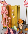 Der rosarote Panther Statue Pink Panther & The Inspector 41 cm