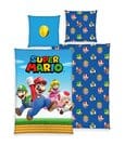 Super Mario Bettwäsche Super Mario (Mario, Luigi, Peach, Toad) 135 x 200 cm