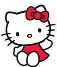 Sanrio Dekokissen Hello Kitty Red Dress 36 cm