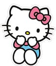 Sanrio Dekokissen Hello Kitty Blue Pants 36 cm