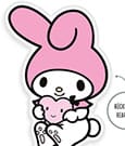 Sanrio Dekokissen My Melody Heart 36 cm