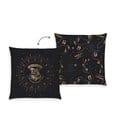 Harry Potter Dekokissen Hogwarts Crest & Marauder's Map 40 x 40 cm