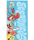 Spongebob Schwammkopf Velours-Handtuch 75 x 150 cm
