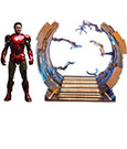 Marvel's The Avengers Movie Masterpiece Diecast Actionfigur 1/6 Iron Man Mark VI (2.0) mit Suit-Up Gantry 32 cm