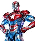 Marvel Comic Diecast Masterpiece Actionfigur 1/6 Iron Patriot Hot Toys Exclusive 32 cm