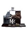 Jurassic Park Art Scale Statue 1/10 Raptors at the Kitchen's Door 28 cm