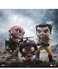 Deadpool & Wolverine Mini Co. PVC Figur Deadpool and Wolverine set Unmasked 14 cm