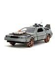 Zurück in die Zukunft III Hollywood Rides Diecast Modell 1/32 DeLorean Time Machine Railroad Wheels