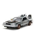 Zurück in die Zukunft III Hollywood Rides Diecast Modell 1/24 DeLorean Time Machine Railroad Wheels