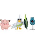 Pokémon Battle Figure Set Figuren 3er-Pack Piepi, Tanhel, Lauchzelot 5 cm