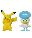 Pokémon Gen IX Battle Figure Pack Minifiguren 2er-Pack Pikachu & Kwaks 5 cm