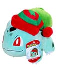 Pokémon Plüschfigur Winter Bisasam mit Weihnachtsmütze 20 cm