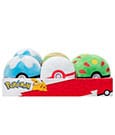 Pokémon Plüschfiguren Pokébälle 10 cm Sortiment (6)