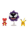 Pokémon First Partner Battle Figure Set Figuren 3er-Pack Magby, Pikachu & Nebulak