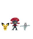 Pokémon First Partner Battle Figure Set Figuren 3er-Pack Pichu, Machollo & Snibunna