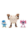 Pokémon First Partner Battle Figure Set Figuren 3er-Pack Bähmon, Plinfa & Rasaff