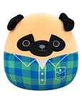 Squishmallows Plüschfigur Brown Pug in Green and Blue Flannel Shirt Prince 30 cm