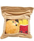 Yummis Together Plüschfiguren 2er-pack Burger & Pommes in Take Away Bag 21 cm