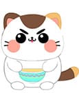 Funny Cat Plüschfigur Cat with Soup 25 cm