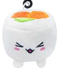Plushi Plüschfigur mit Schlüsselanhänger Uramaki Sushi mit Lachs 7 cm