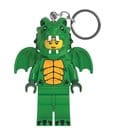 Lego Minifiguren Schlüsselanhänger Hellgrünes Drachenmädchen