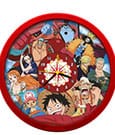 One Piece Wanduhr