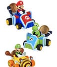 World of Nintendo Super Mario Kart Rückzug-Fahrzeuge mit Figuren Wave 1 Sortiment (12)