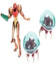 World of Nintendo Metroid Minifiguren 3er-Pack Samus Bounty Hunter 6 cm