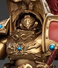 Warhammer The Horus Heresy Actionfigur 1/18 Legio Custodes Aquilon Terminator Squad Aquilon with twin-linked Adrathic Destructor 14 cm