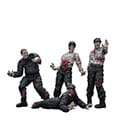Zombie Dark Source Actionfiguren 4er-Pack Security Guards 8 cm