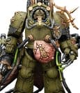 Warhammer 40,000 Actionfigur Death Guard Lord of Virulence with Power Fist and Twin Plague Spewer 14 cm