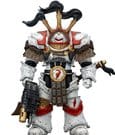 Warhammer 40,000 Actionfigur White Scars Legion Praetor in Cataphractii Terminator Armour with Cyber Hawk Chogorian sword and combi-melta 14 cm