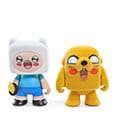 Adventure Time Minifiguren 2er-Pack Finn & Jake Flocked 7 cm
