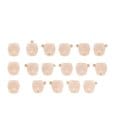 Megami Device M.S.G. Zubehör-Set für Plastic Model Kits 10 Face Set Puni Mofu 01 Skin Color A