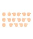 Megami Device M.S.G. Zubehör-Set für Plastic Model Kits 1/1 10 Face Set Puni Mofu 01 Skin Color D