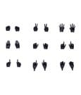 Megami Device M.S.G. Zubehör-Set für Plastic Model Kits 1/1 09 Hand Set Skin Color Black
