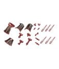 Kotobukiya M.S.G. Zubehör-Set für Plastic Model Kits Mission Cloak Deep Red Ver. 4 cm